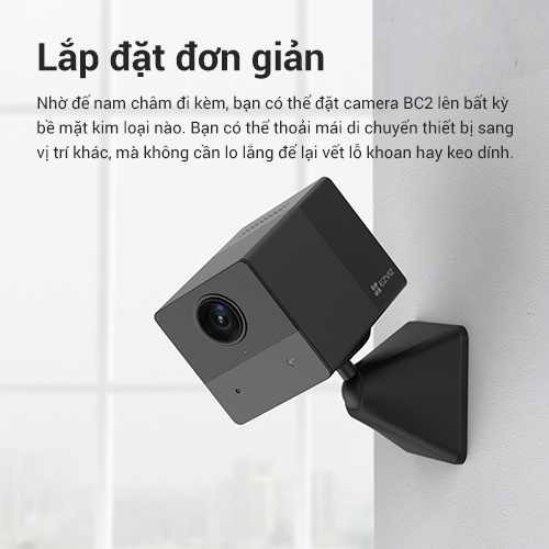 [Mã ELBAU4 giảm 4% đơn 500K] Camera wifi dùng pin sạc ezviz bc2 không Dây, FHD 1080P, Pin Sạc 2000 mAh , Đàm Thoại | BigBuy360 - bigbuy360.vn