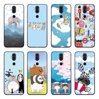 Ốp lưng TPU mềm in họa tiết gấu cho Nokia 3.1 /5.1 Plus/X5 /6.1 Plus/X6 / 7.1 Plus/X7