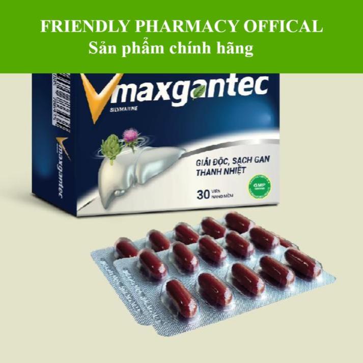 Vmaxgantec – Hỗ trợ giải độc gan, giảm mẩn ngứa mề đay (30 viên)