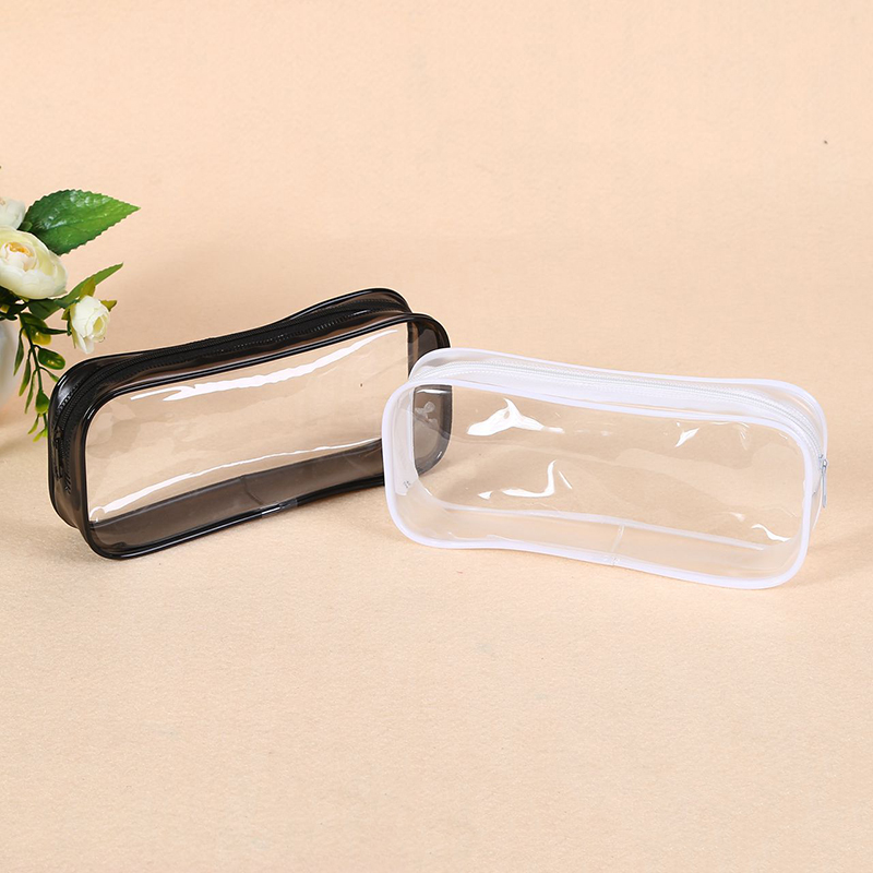 Hộp đựng bút bằng nhựa PVC trong suốt có khóa kéo