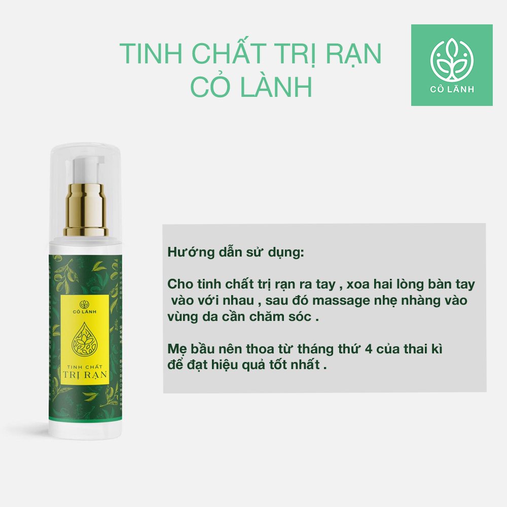 Tinh chất xóa Rạn Cỏ Lành 50ml - Xóa Rạn da sau sinh cho Mẹ