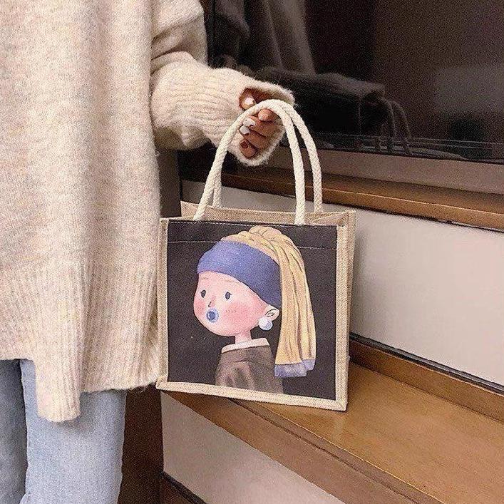 Túi xách Tote vải bố Definitely ZIBGM 66 Giảm giá độc đáo và độc đáo