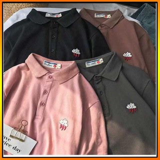 [Hot Trend] Áo thun có cổ tay lỡ form rộng in chữ