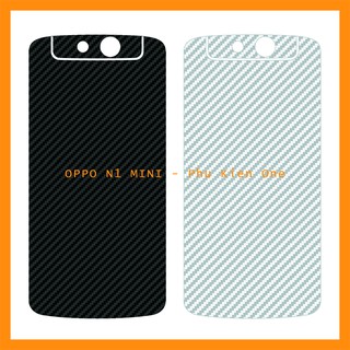 Decal dán lưng Oppo N1 mini vân carbon 3D