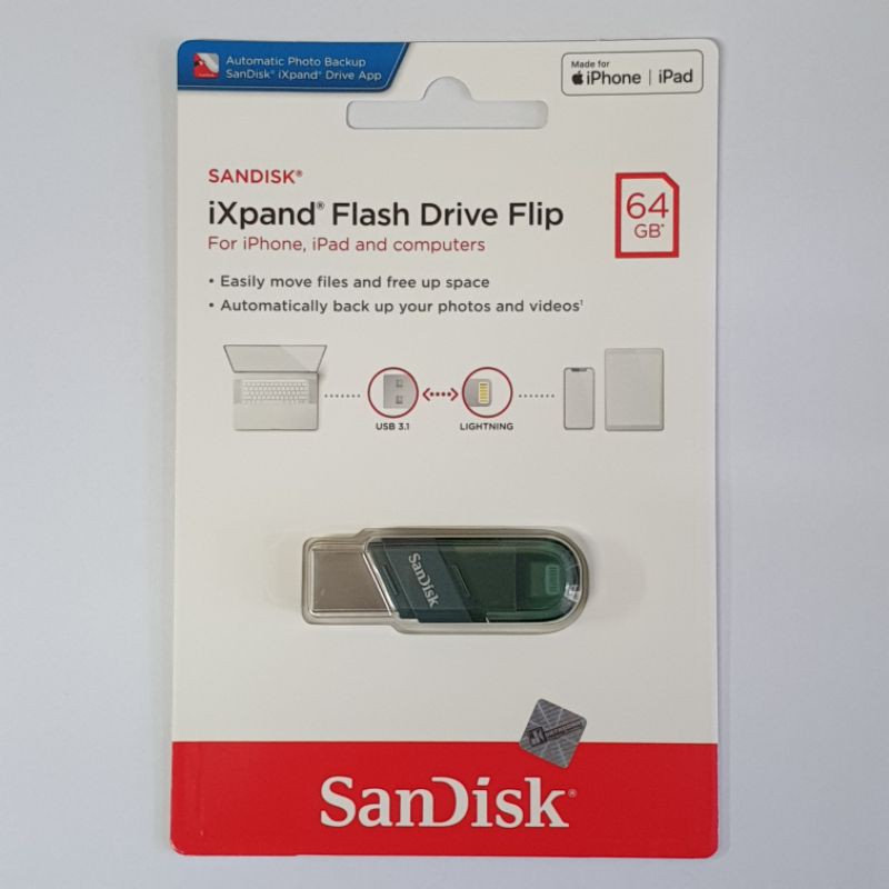 Ổ Đĩa Flash Sandisk Ixpand 64gb Cho Iphone Và Ipad