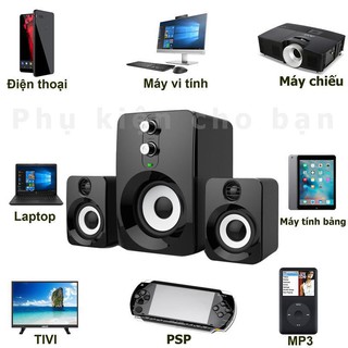 [ SIÊU SALE ] Loa Vi Tính PC CAO CẤP Q7 Để Bàn Loa Cắm Gắn Điện Thoại Laptop Máy Tính Âm Thanh Bass