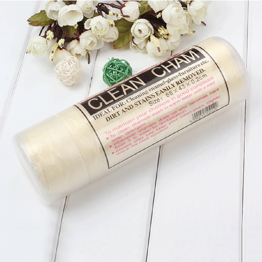 Dụng cụ làm sạch xe lớn 66cmx43cm Chamois Da lộn Khăn lau xe