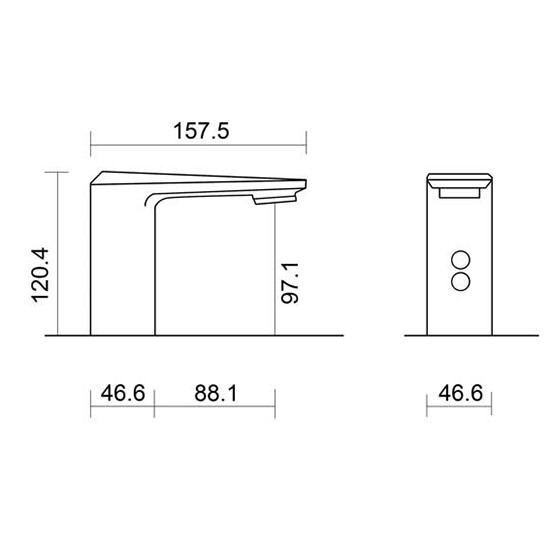 Vòi lavabo cảm ứng Automatic Faucet ZT-AF2802-polished