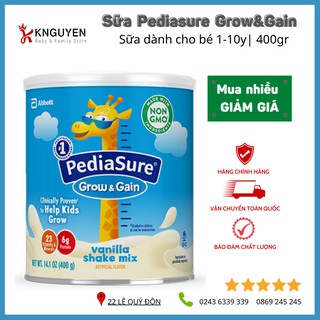 Sữa Bột PediaSure Mỹ Grow & Gain 400g (Hàng Air Date mới)