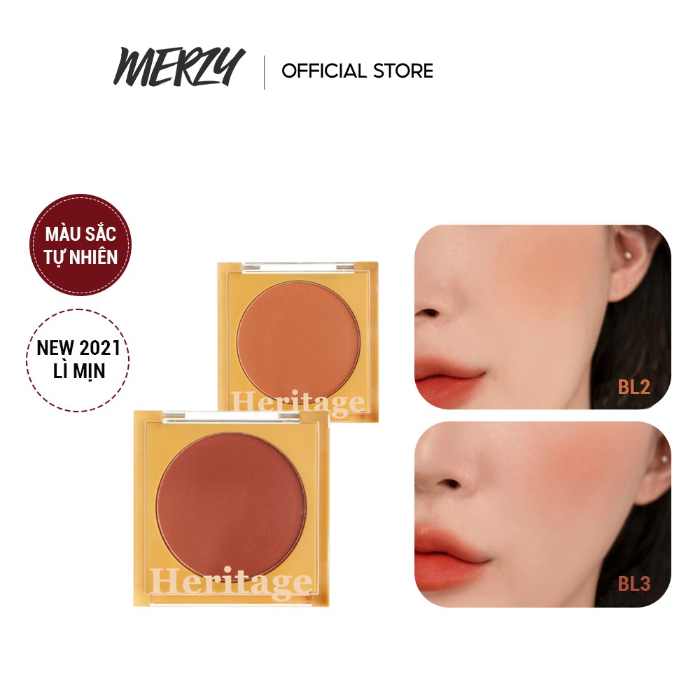 Phấn Má Hồng Dạng Nén Merzy The Heritage Blusher 4.5g