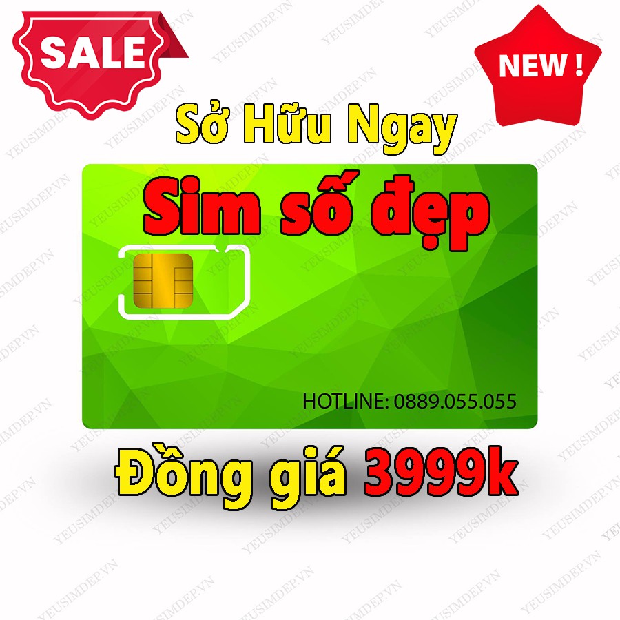 Sim số đẹp viettel đồng giá 3999k