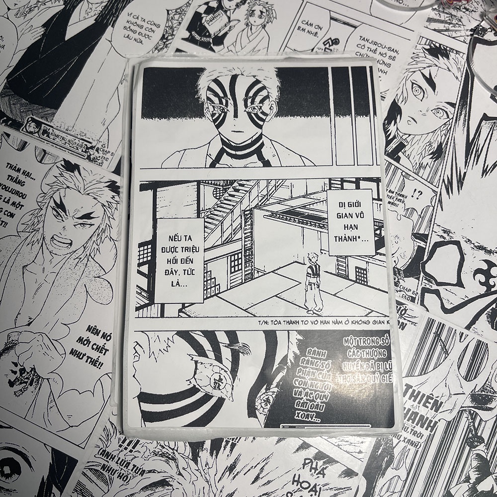 Tranh dán tường poster Wrightz Kimetsu no Yaiba Demon Slayer anime decor góc học tập làm việc