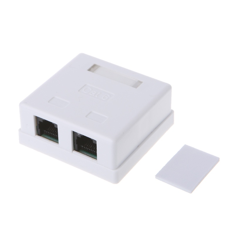 Hộp Cáp Nối Dài RJ45 Junction Box CAT6 2 Cổng