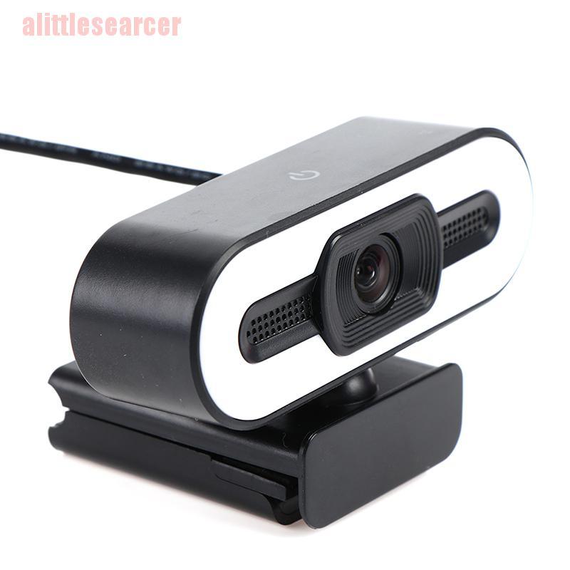 1 Webcam 2k Hd W / Mic Usb 2.0 Có Đèn Cho Pc / Laptop