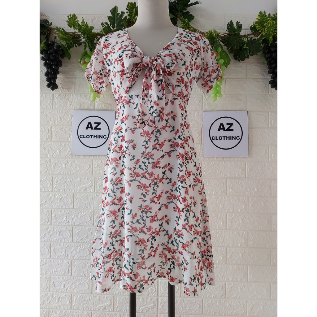 [Kèm hình thật] ĐẦM MAXI HOA NHÍ THẮT NƠ NGỰC CHÂN BÈO | BigBuy360 - bigbuy360.vn