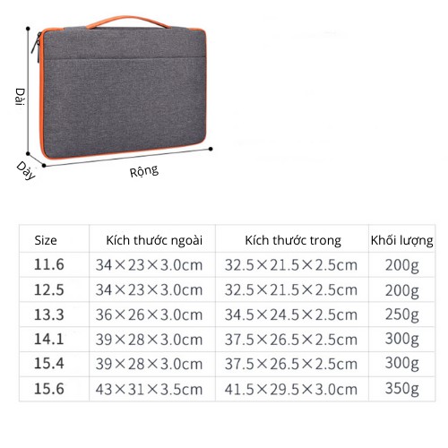 Túi chống sốc Laptop / Macbook cao cấp 13,3 14 15,6 inch AND02 - Bảo Hành 1 Năm I Đựng Bao Da Nam Nữ II 2022