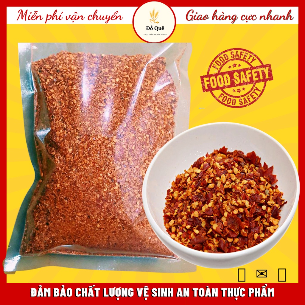 500 GRAM BỘT ỚT TA NHÀ LÀM THƠM NGON CAY NỒNG LÀM TỪ ỚT HIỂM NGUYÊN LIỆU NẤU ĂN