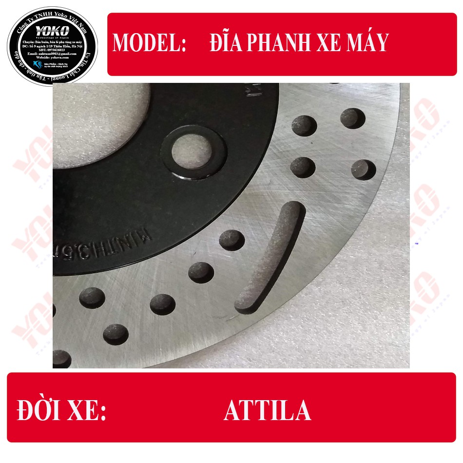 Đĩa phanh xe máy SYM Attila