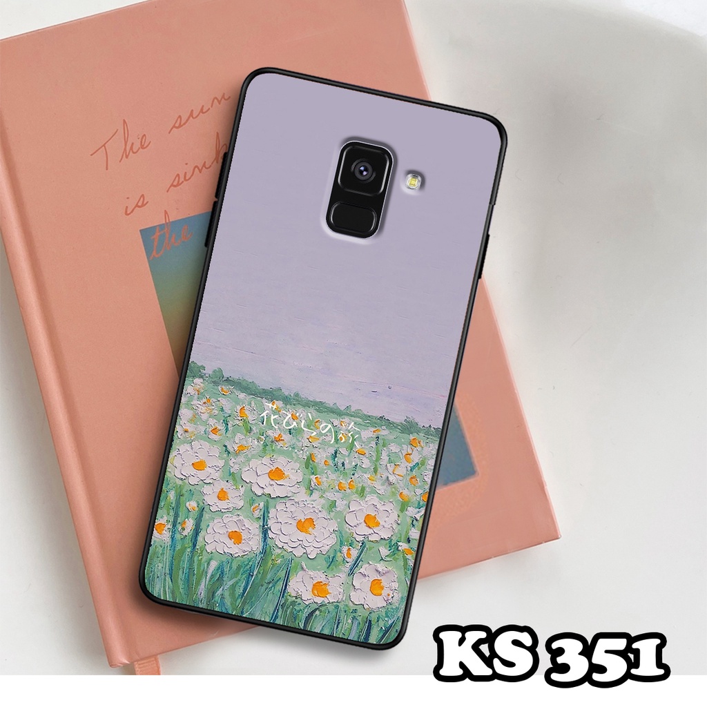 Ốp lưng Samsung A8 2018 - A8 Plus - A8 Star - Ốp Samsung in hình Cánh đồng hoa - Chất liệu TPU siêu bền