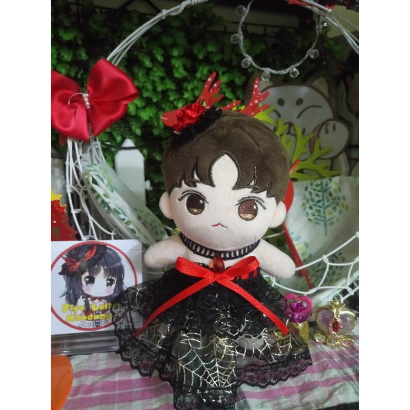 Outfit doll 15cm/17cm/20cm - Váy Halloween mạng nhện