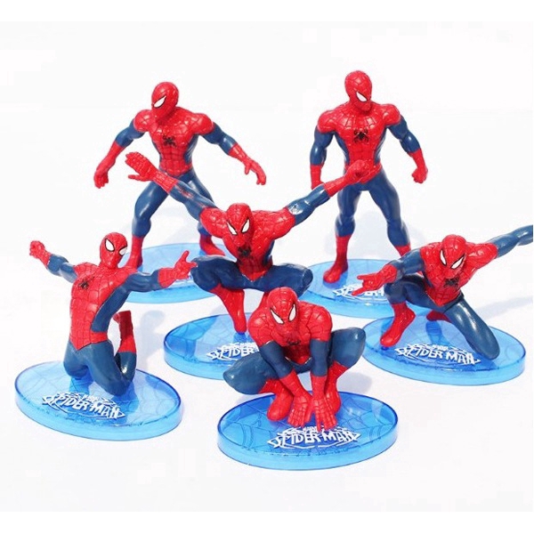 Set 7 Mô Hình Nhân Vật Siêu Anh Hùng Trang Trí