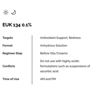 Tinh chất chống Oxy hóa The Ordinary EUK 134 0.1% 30ml