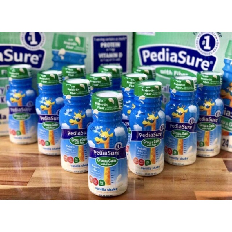 🥦🥛🍼 Thùng 24 chai Sữa nước Pediasure bổ sung chất Xơ cho bé PEDIASURE Grow & Grain with FIBER  của MỸ🥬🍼🥛