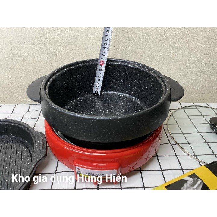 (Mã CHUT002 giảm 8%) Nồi nấu Lẩu và Nướng đa năng Well Cook MODEL TC-N8200 - Hàng Chính Hãng