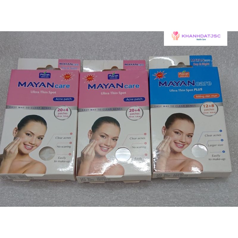 Miếng dán mụn MAYAN Care hồng 20+4