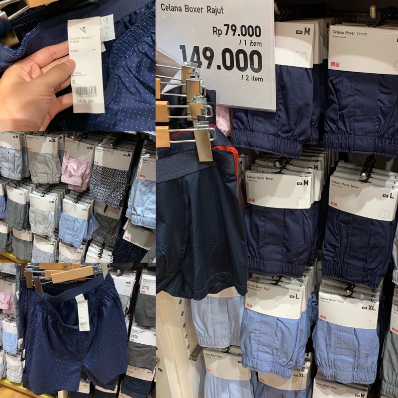 Quần boxer BY UNIQLO CUT LABEL màu sắc