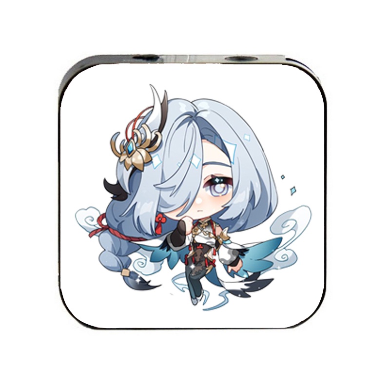 Máy nghe nhạc mp3 in hình nhân vật SHENHE game GENSHIN IMPACT anime chibi kèm tai nghe tiện lợi cá tính