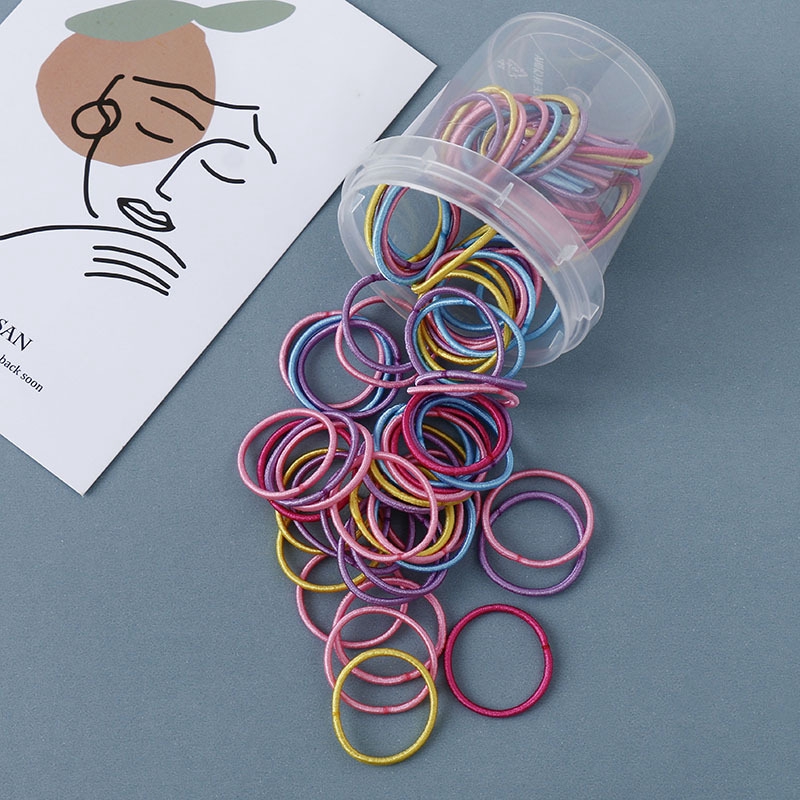 Set 100 Dây Cột Tóc Phong Cách Hàn Quốc Cho Nữ