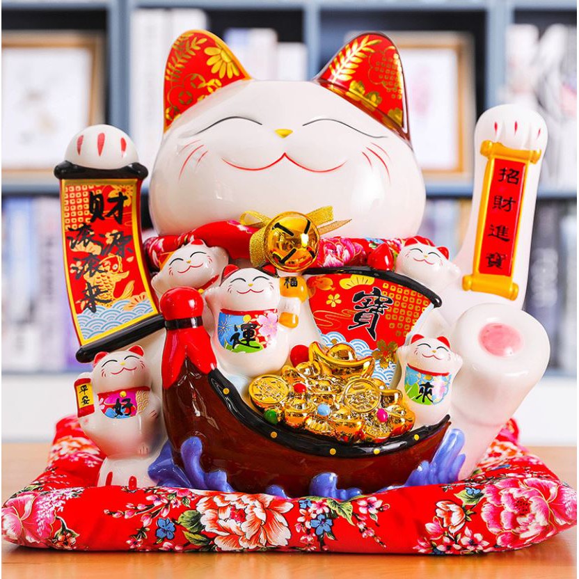 Mèo thần tài vẫy tay được yêu thích nhất Big Size 30cm~33cm