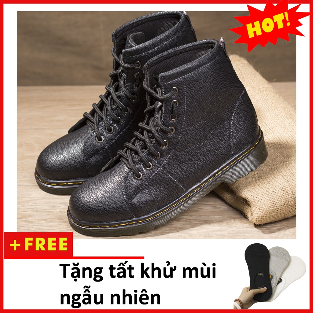 Giày Boot Nam AROTI Cổ Cao Chất Da Đẹp Cao Cấp,Đế Khâu Chắc Chắn Form Mạnh Mẽ,Cực Nam Tính Màu Đen-Đủ size M89(T)