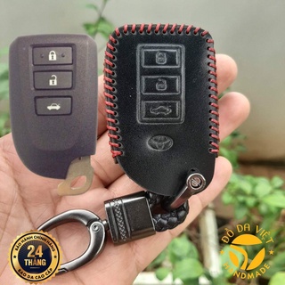 Bao da chìa khoá ô tô toyota VIOS bản G YARIS bảo hành 2 năm 100% da thật 