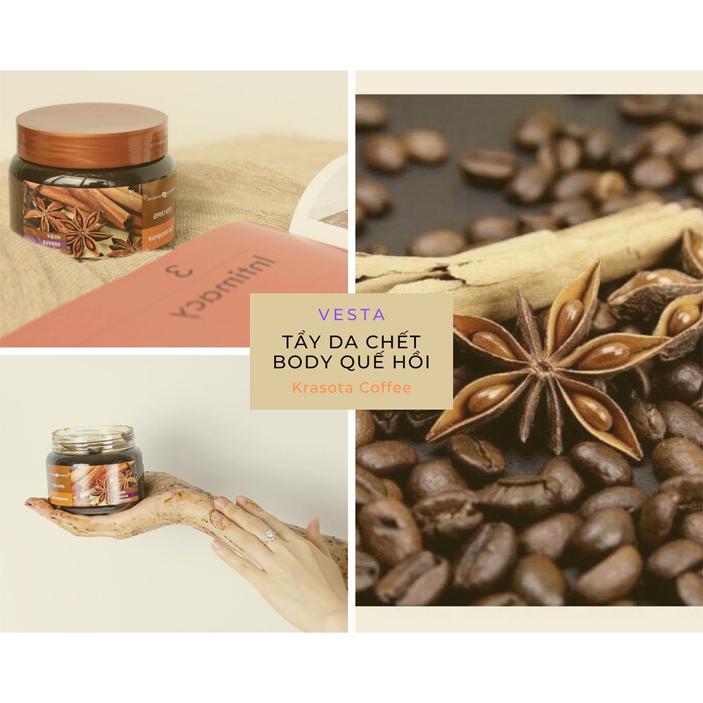 Tẩy Da Chết ☘𝑭𝒓𝒆𝒆𝒔𝒉𝒊𝒑☘ Tẩy Tế Bào Chết Toàn Thân Exclusive Belarus Chiết Xuất Quế Hồi & Cafe (380ml) | BigBuy360 - bigbuy360.vn
