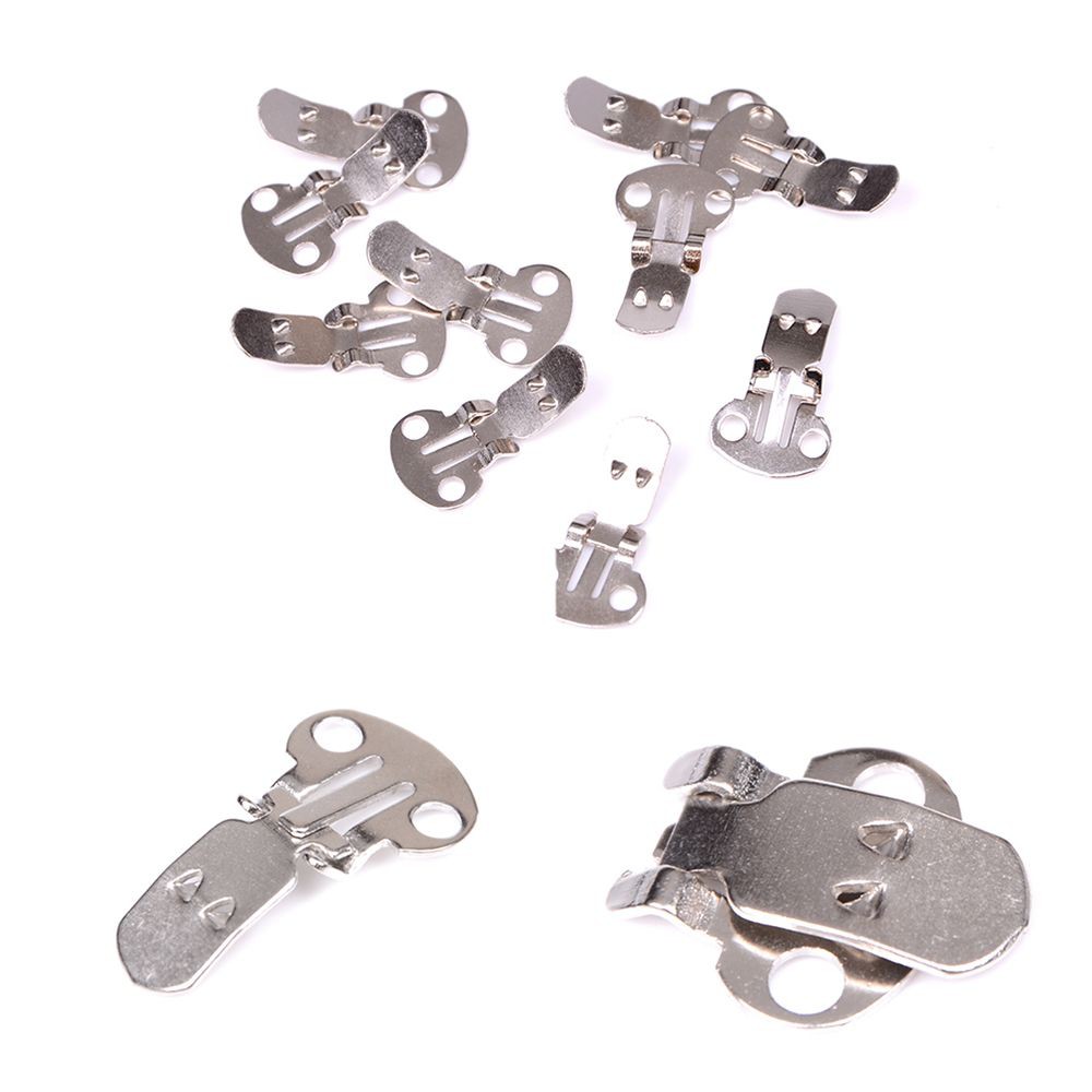 5pcs Silver DIY Craft Fashion Blank Shoe Clip