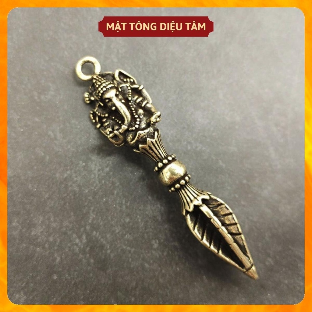 Pháp bảo chùy kim cang thần voi Ganesha, pháp khí mật tông Diệu Tâm