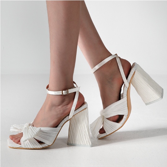 Giày Cao Gót Kiểu Lưới Thắt Nơ Phong Cách Âu Mỹ Thời Trang Mùa Hè Size 35-46 2022