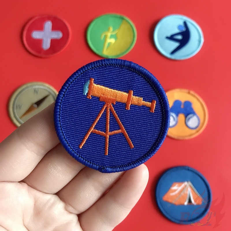 ☸ Boy Scout - Outdoor Iron-on Patch ☸ 1Pc/3Pcs DIY Sew on Iron on Badges Patches （Size：5cm*5cm）