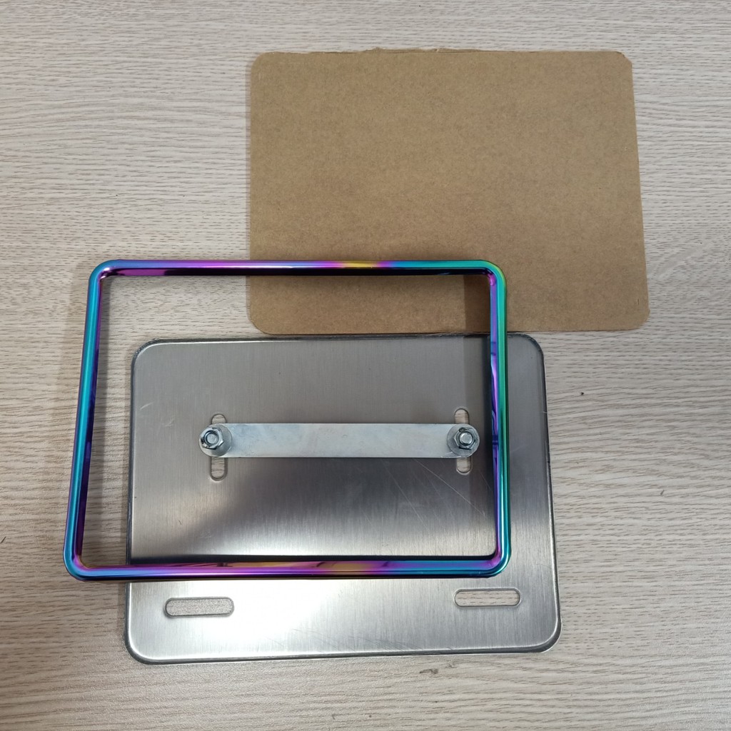 Khung biển số xe máy - viền titan 7 màu