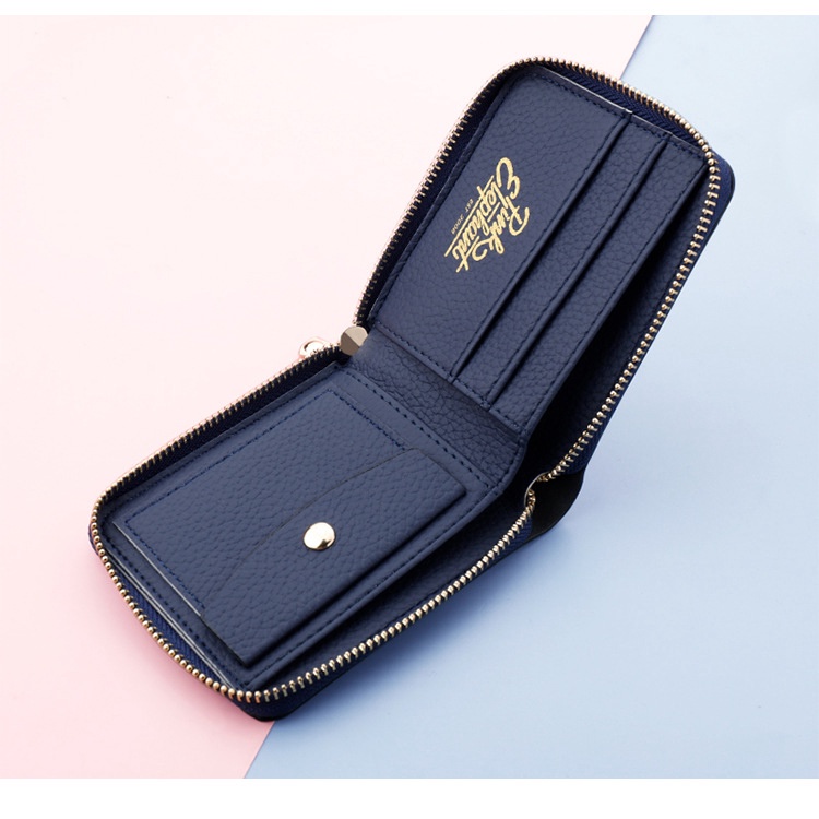 Women's short zipper wallet, men's wallet wallet, light luxury