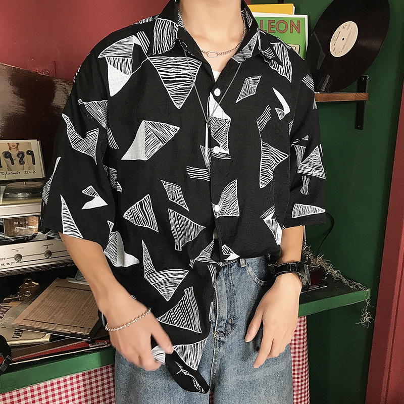 Áo Sơ Mi Tay Lỡ Dáng Rộng Thời Trang Dành Cho Nam Giới Tf1 | BigBuy360 - bigbuy360.vn