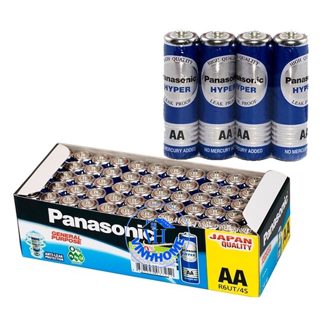 Hộp 60 viên pin AA Panasonic tiểu xanh