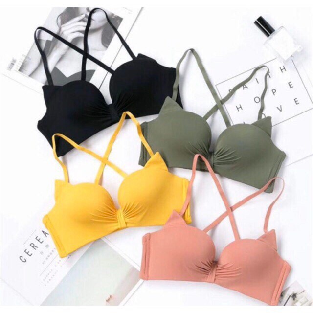 Áo Lót Nữ - Áo Ngực Su Đúc Không Gọng Hình Mèo Sexy Gợi Cảm
