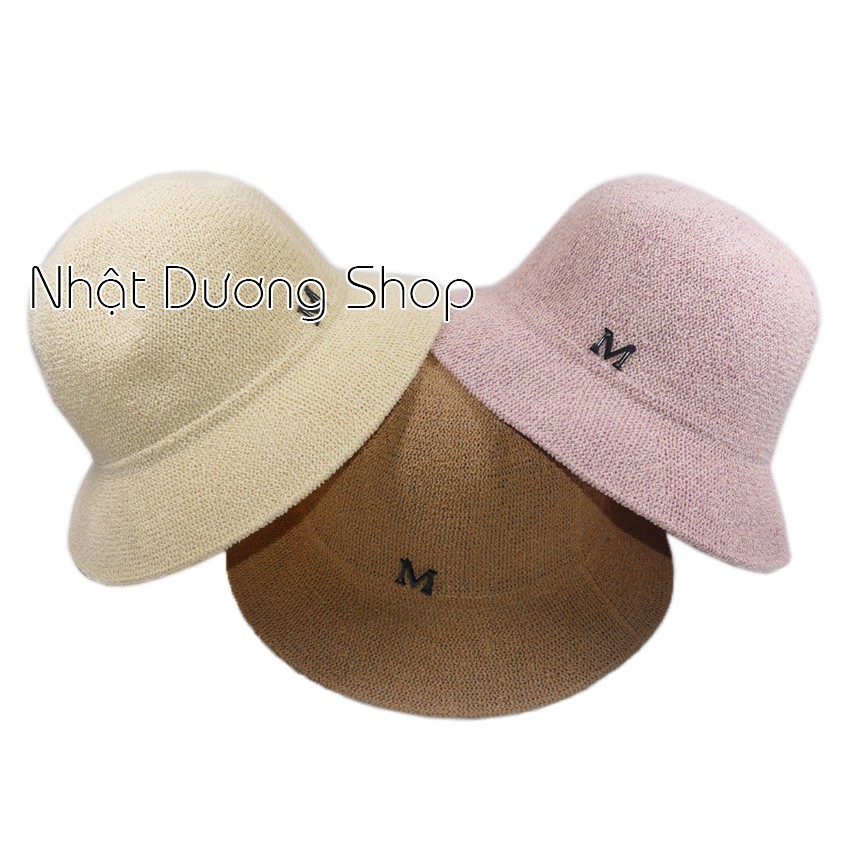 [ FREESHIP ] Nón cói rộng vành 6cm chữ M - Vòng đầu 56cm chất liệu cói bền đẹp thoáng mát thích hợp cho phụ nữ