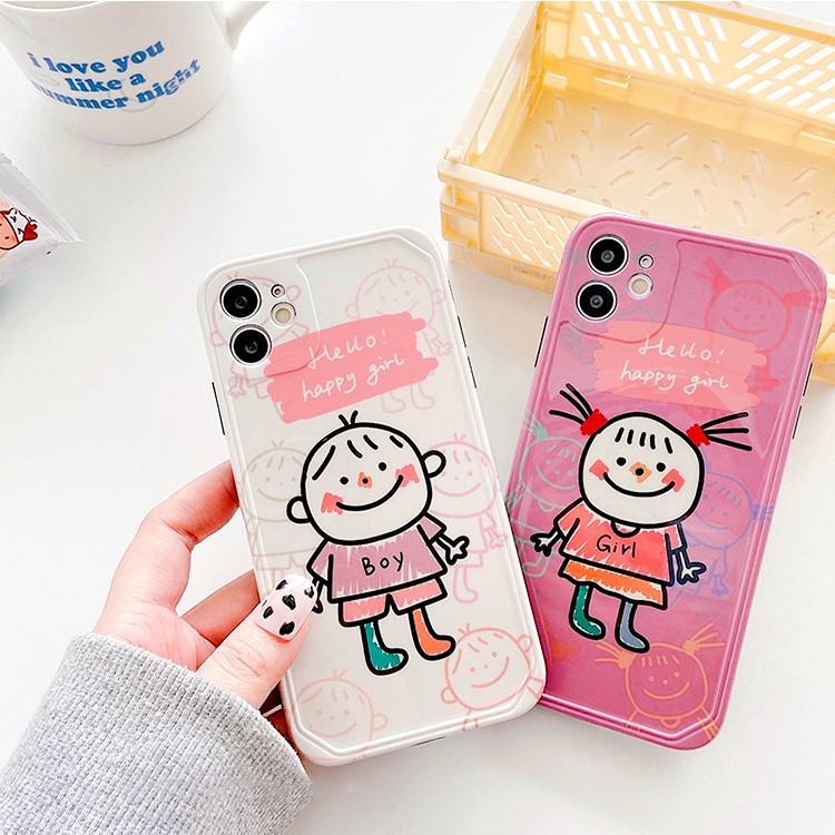 Ốp lưng iphone Little Couple IMD dày dặn viền nổi 5/5s/6/6plus/6s/6splus/7/7plus/8/8plus/x/xs/11/12/pro/max/plus/promax | BigBuy360 - bigbuy360.vn