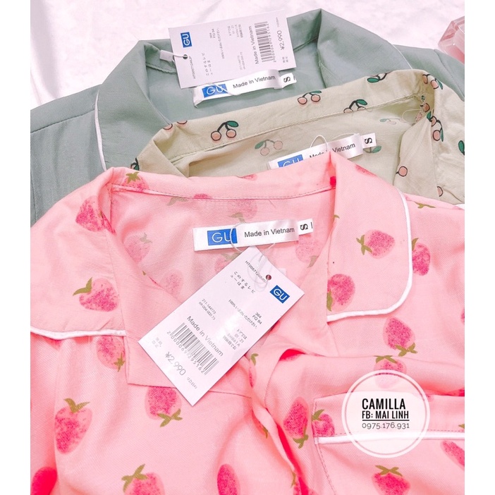 ⚡️BÁN SỈ⚡️Bộ pijama cộc tặng kèm scrunchies