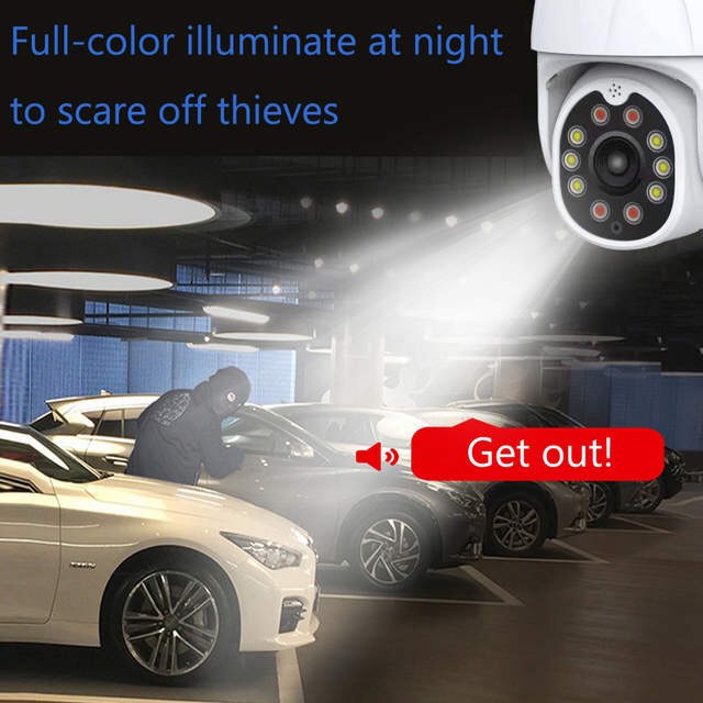 CAMERA NGOÀI TRỜI PTZ 10LED 1080P XOAY 360 MẪU MỚI | BigBuy360 - bigbuy360.vn