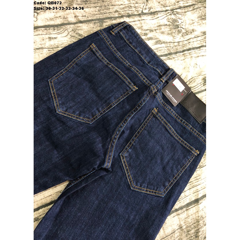 QUẦN JEAN NAM XANH TRƠN CO GIẢN MẠNH MS 05